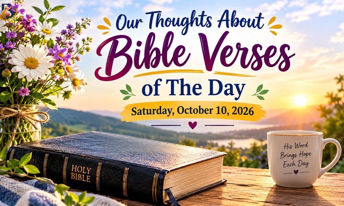 Our Thoughts About Bible Verses of The Day Saturday, October 10, 2026