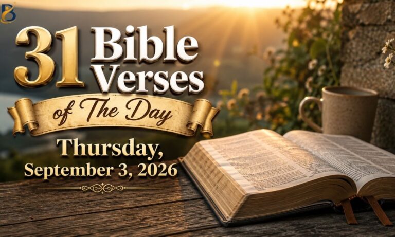 Bible Verses of The Day Thursday September 3 2026