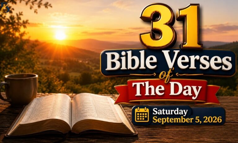 Bible Verses of The Day Saturday September 5 2026