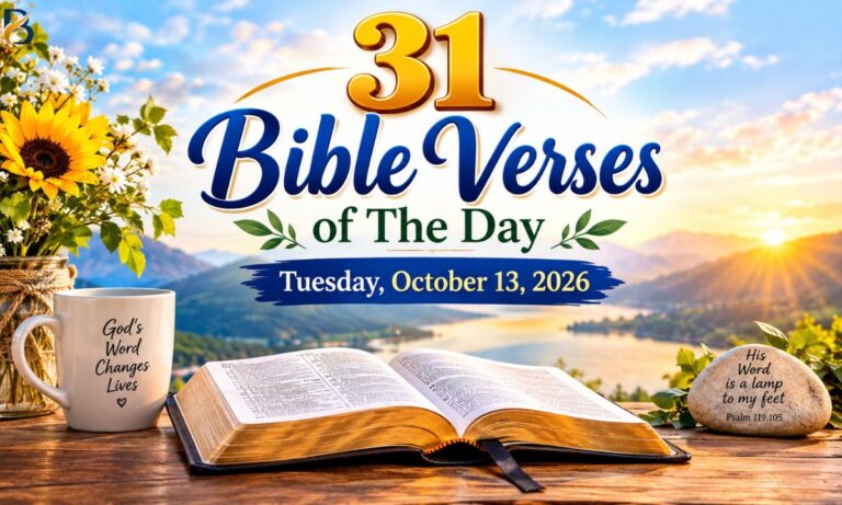 31 Bible Verses of The Day Tuesday, October 13, 2026