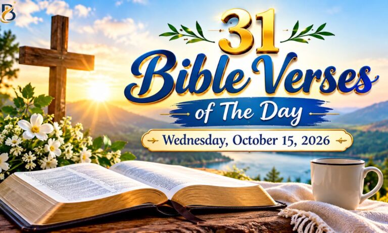 31 Bible Verses of The Day Wednesday, October 15, 2026