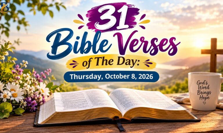Bible Verses of The Day Thursday, October 8, 2026